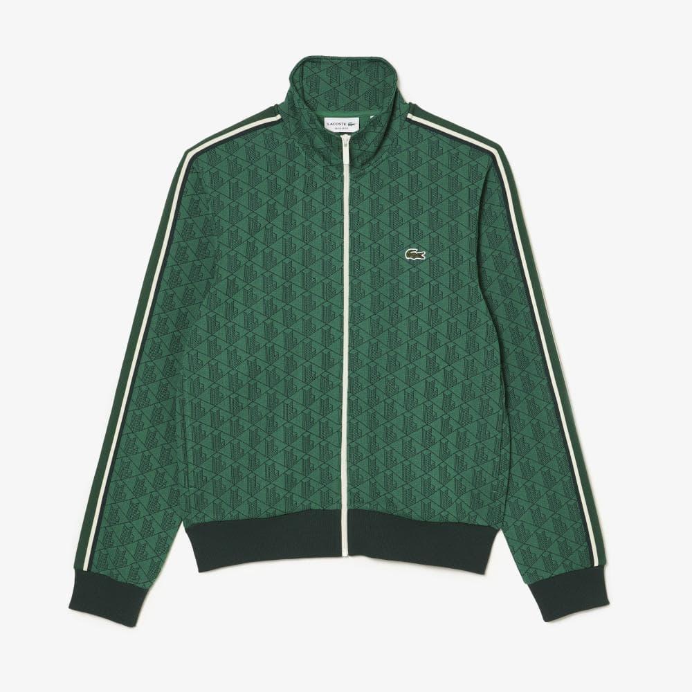 Lacoste Paris Monogram Tracksuit Jacket in Green for Men