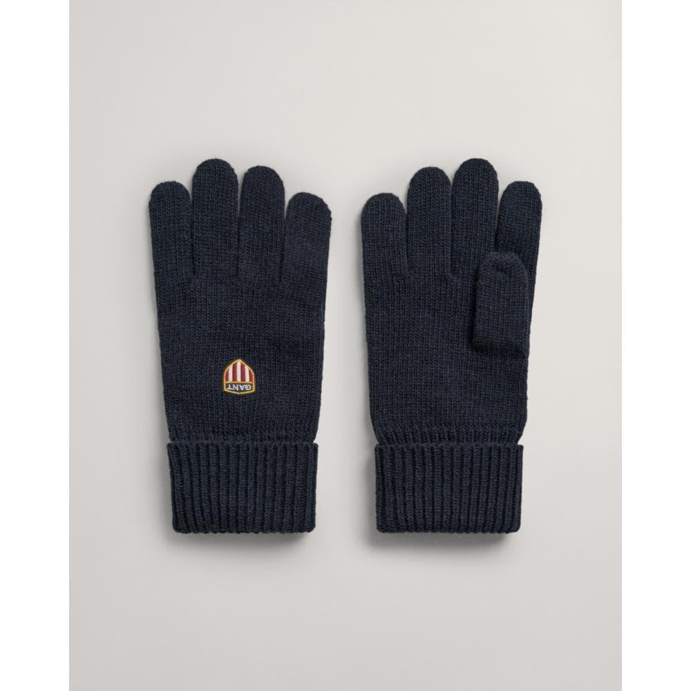 GANT Badge Wool Gloves in Blue for Men Lyst UK