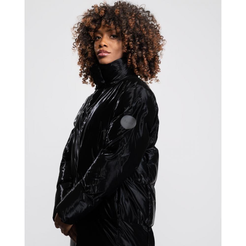 Rains Fleece Unisex Extra Long Puffer Coat in Black | Lyst