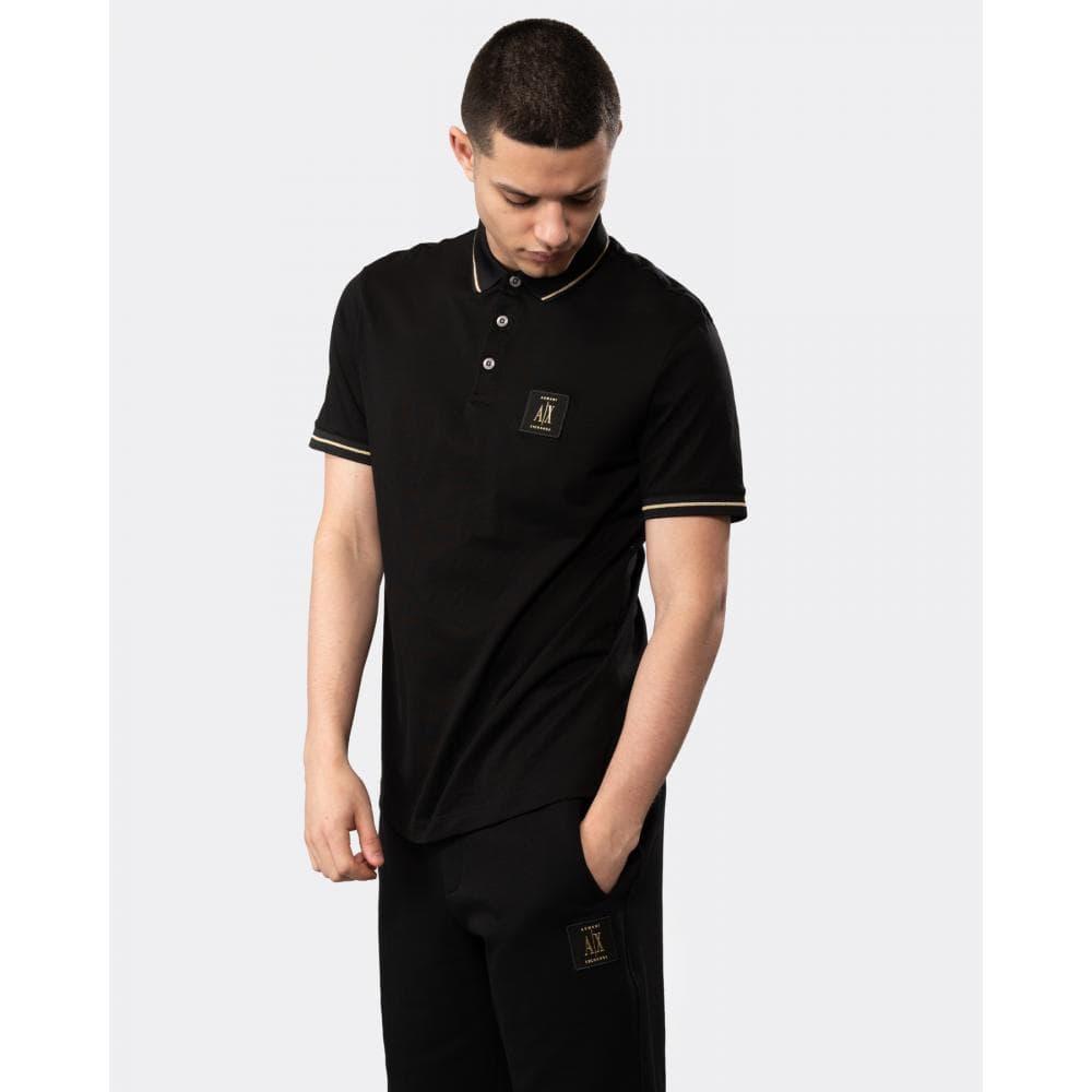Arena feedback zeevruchten Armani Exchange A|x Patch Logo Polo Shirt in Black for Men | Lyst