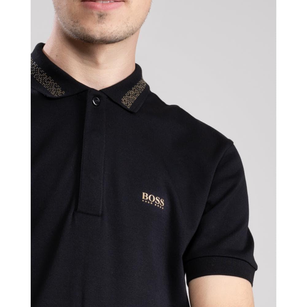 ongeduldig Groene achtergrond werkloosheid BOSS by HUGO BOSS Paddy Pixel Cotton Logo Pixel Print Polo Shirt in Black  for Men | Lyst