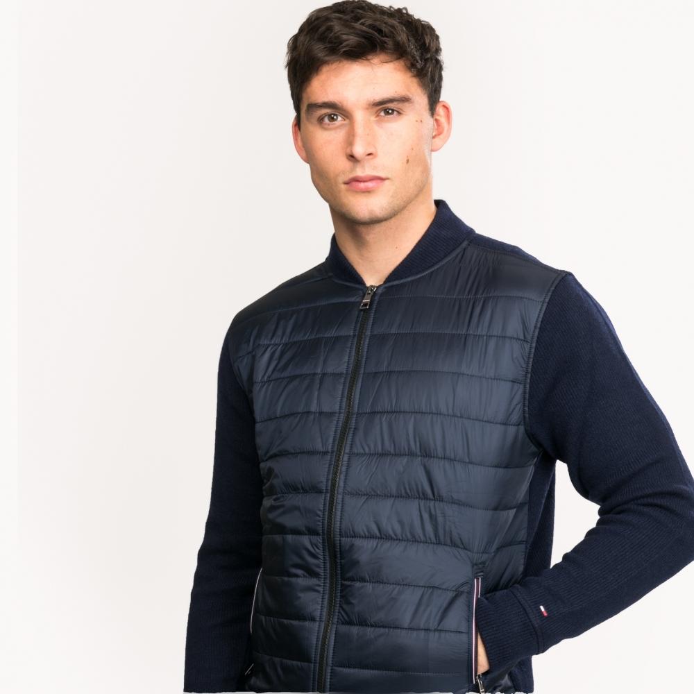 Tommy hilfiger mixed media jacket top