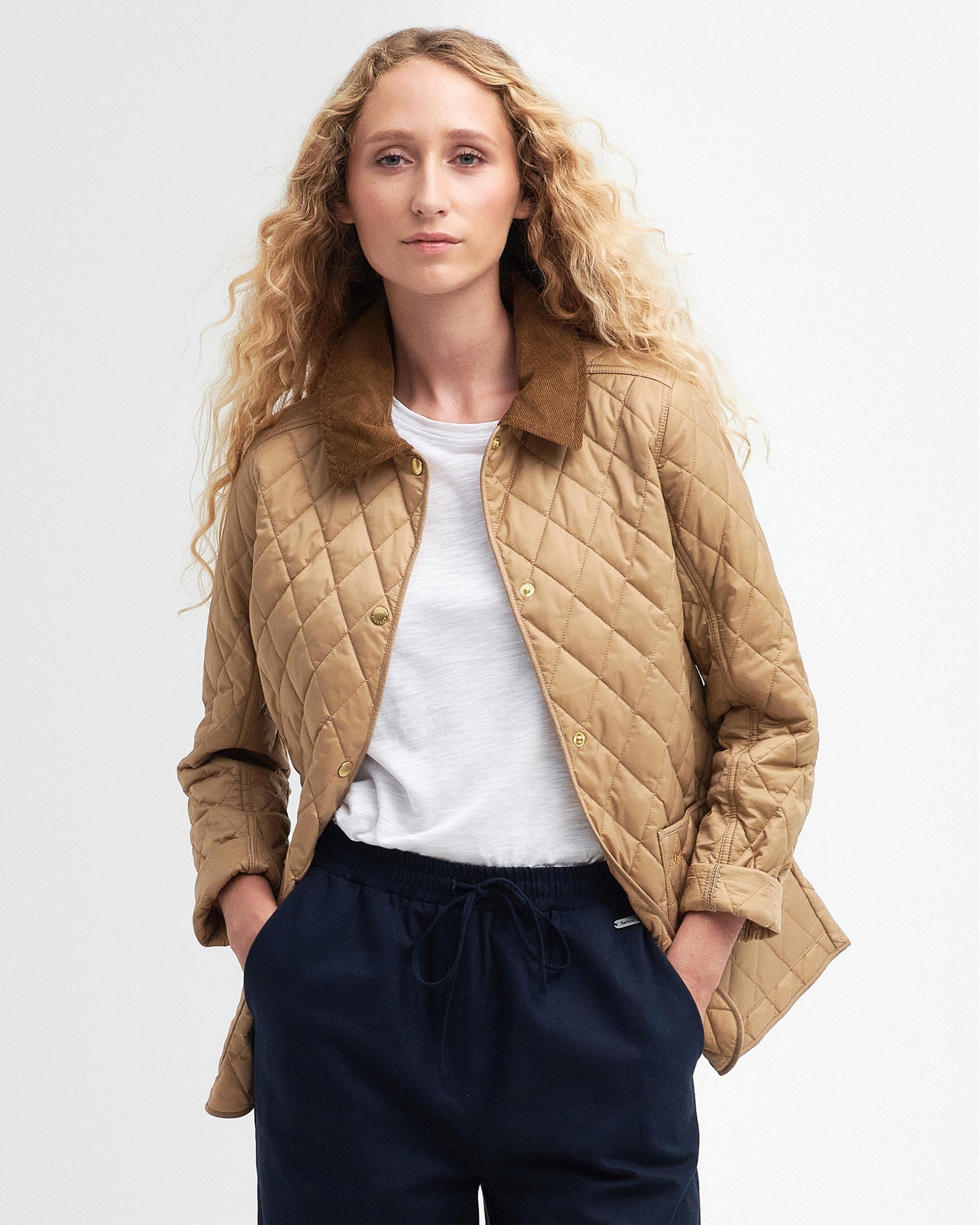 Barbour Annandale Quilted Jacket in Natural Lyst