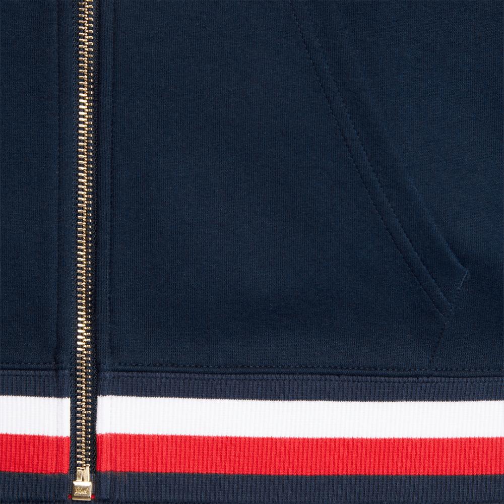 heritage zip through hoodie