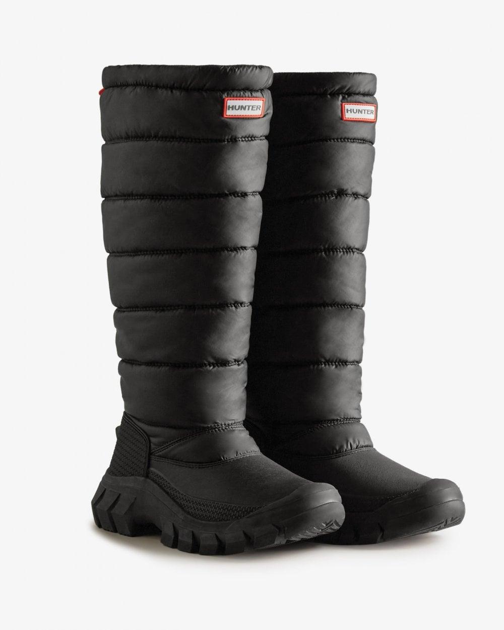HUNTER Intrepid Tall Snow Boot in Black | Lyst