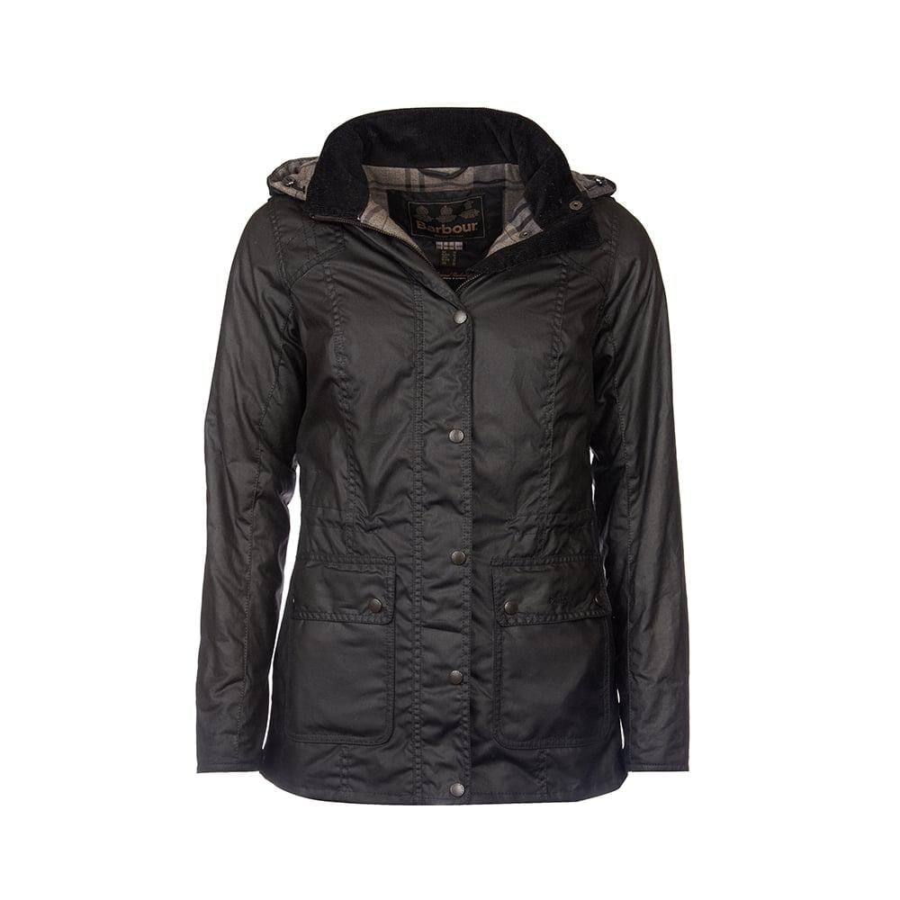 Barbour Cotton Orkney Ladies Wax Jacket in Black - Lyst