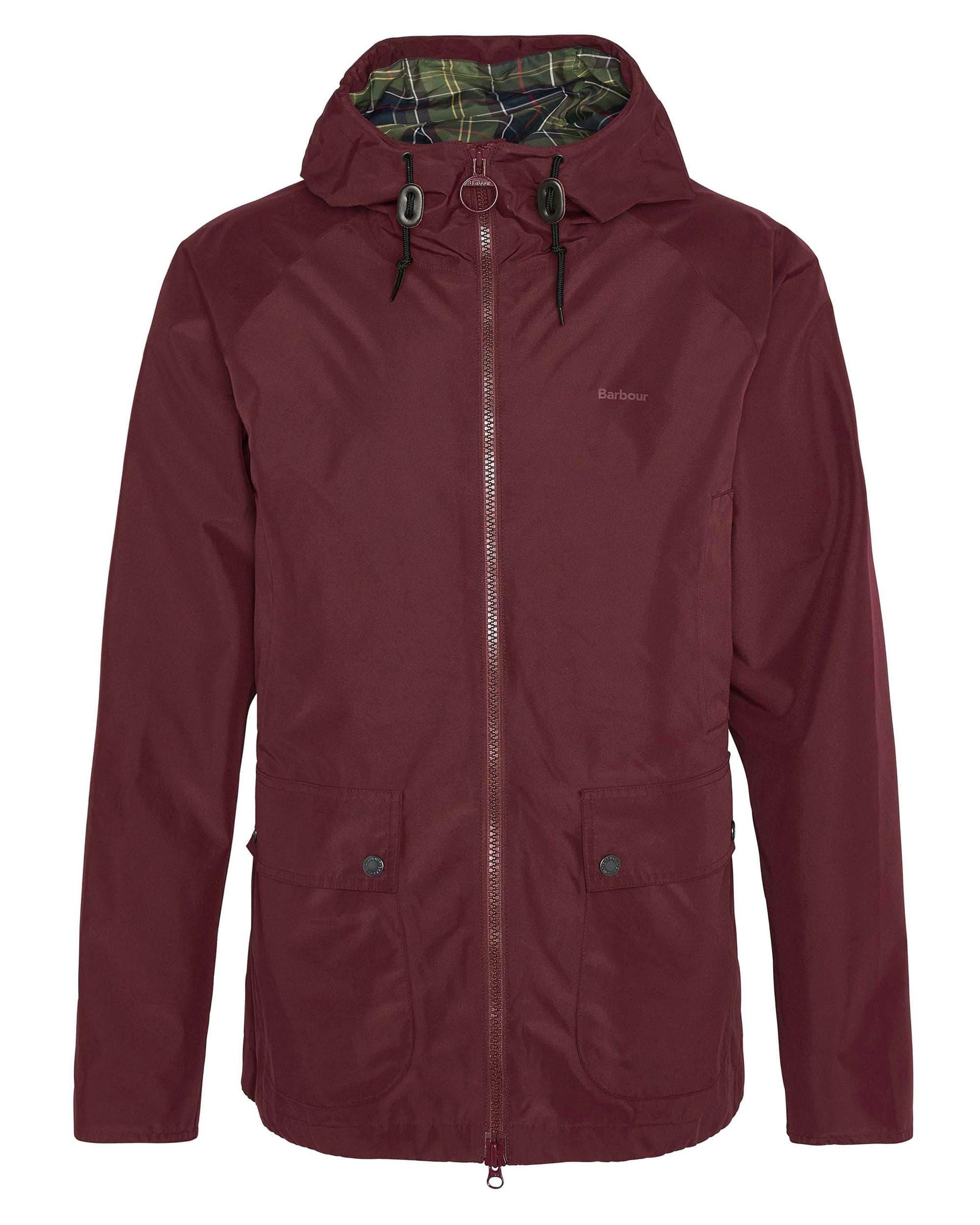 Barbour waterproof jacket mens red clearance