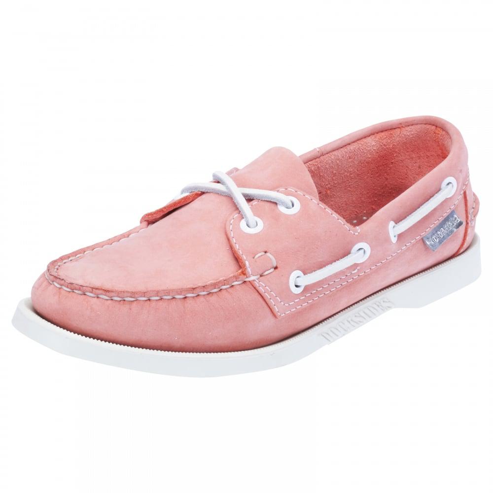 Sebago Docksides Ladies Boat Shoe in Pink | Lyst