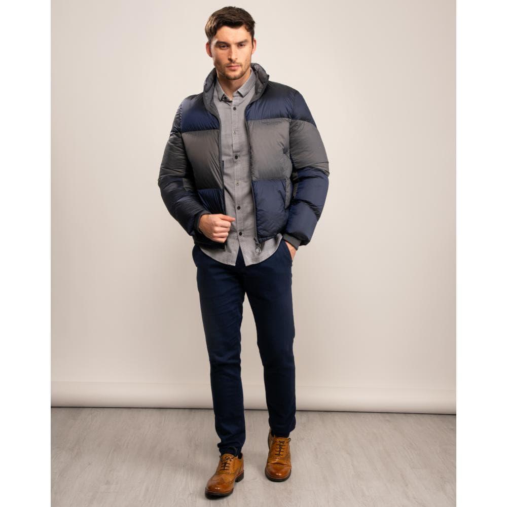 Armani Exchange Giacca Piumino Down Jacket in Blue for Men | Lyst