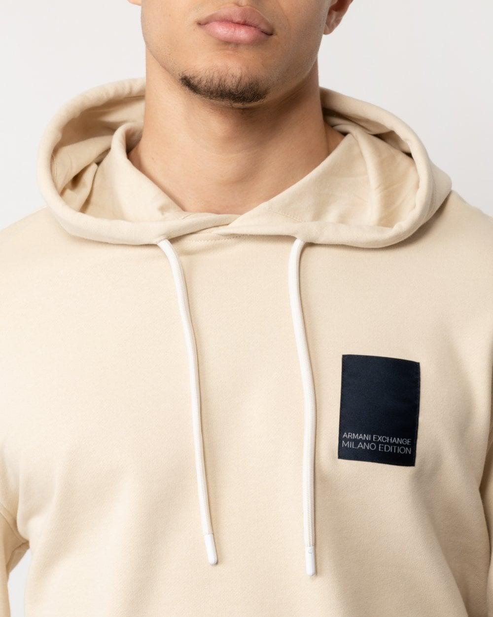 ARMANI EXCHANGE Milano Edition Pullover Hoodie in Natural for Men Lyst
