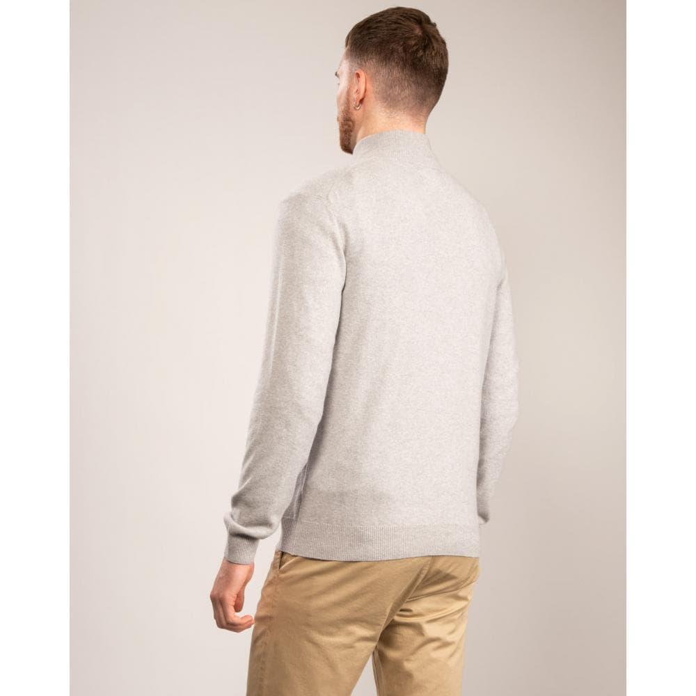 gant superfine lambswool half zip sweater