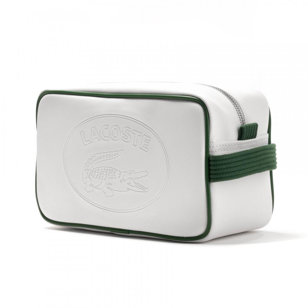 Lacoste Mens Toilet Bag in White for Men | Lyst