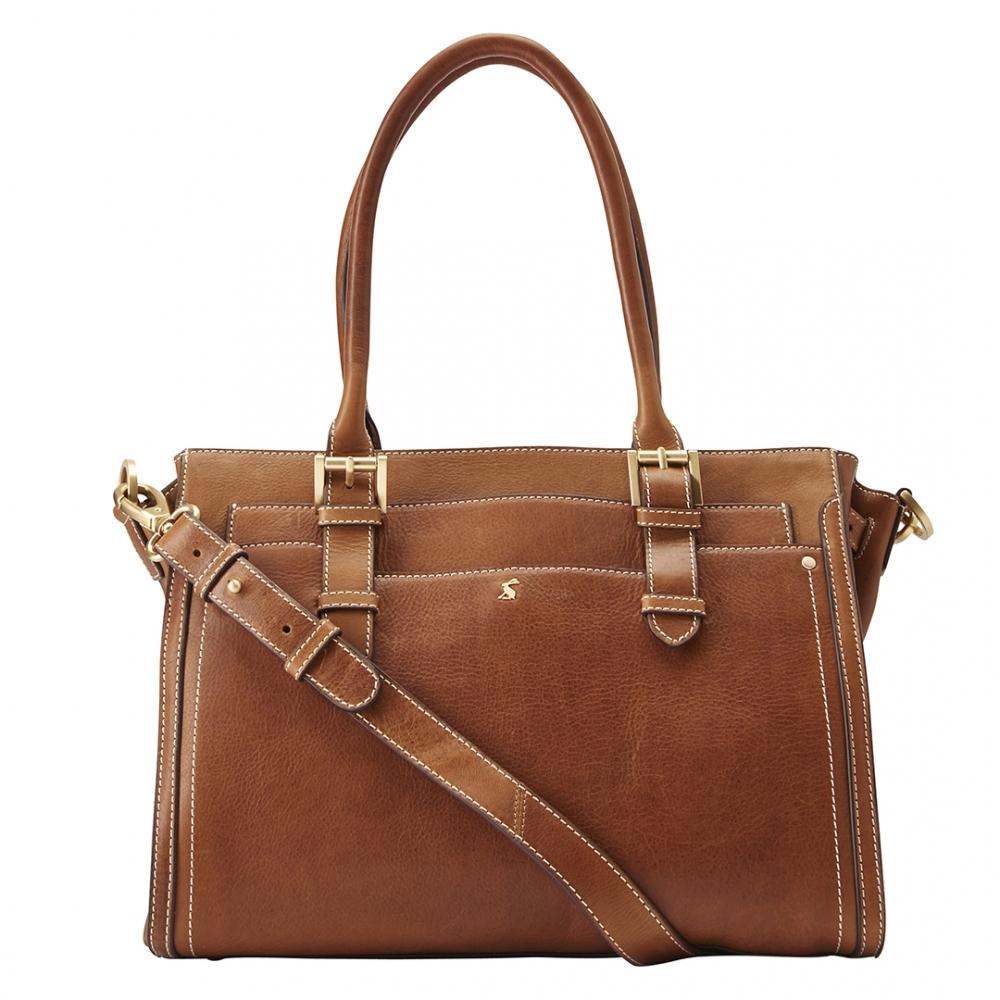 Joules Hathaway Womens Leather Everyday Bag S S In Tan Brown Lyst