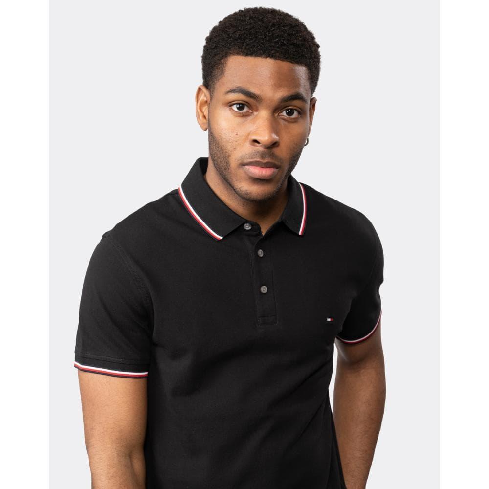 Tommy Hilfiger 1985 Rwb Tipped Slim Fit Polo in Black for Men | Lyst
