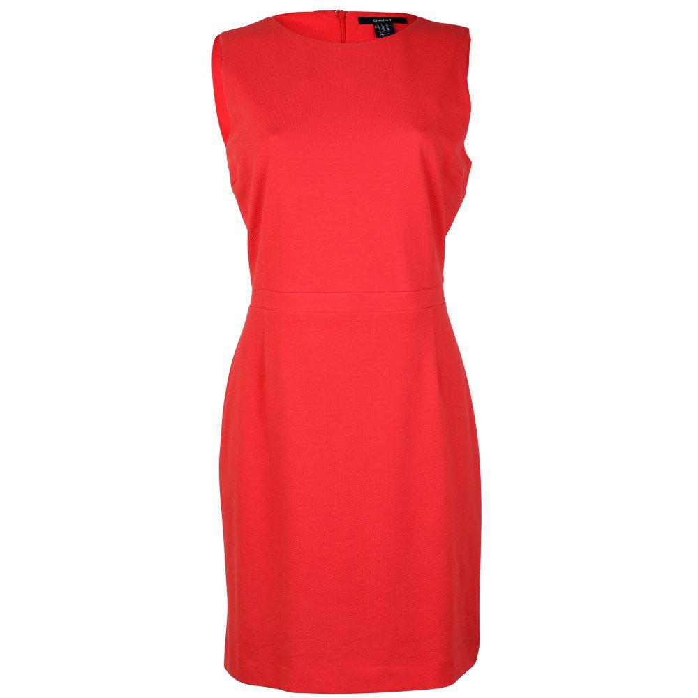 Lyst - Gant La Prep Jersey Pique Ladies Dress in Red