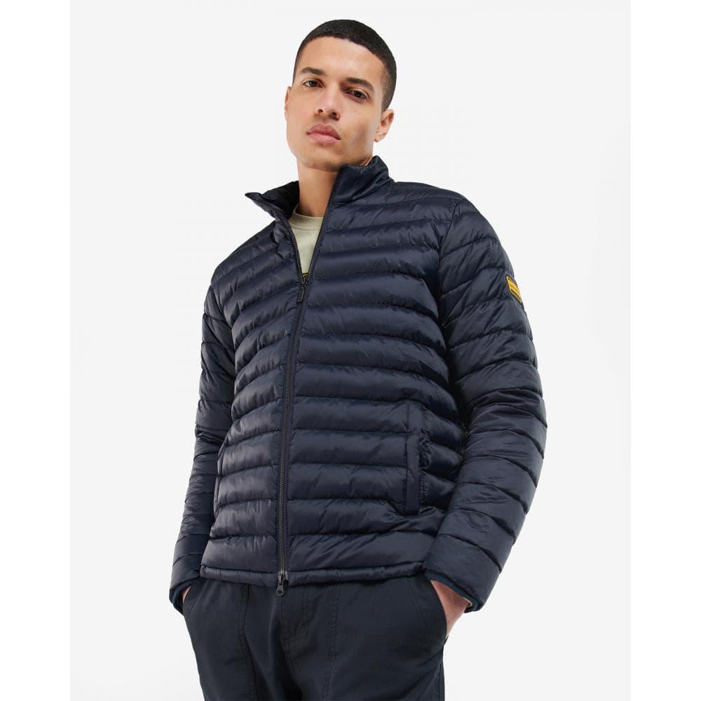 Barbour Racer Impeller Quilted Jacket in Blue for Men | Lyst