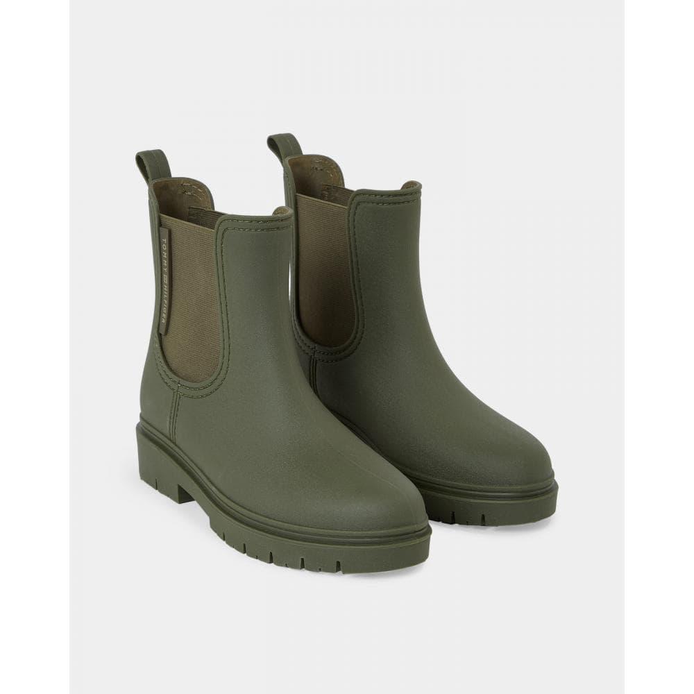 Tommy Hilfiger Essential Tommy Chelsea Rainboots in Green | Lyst