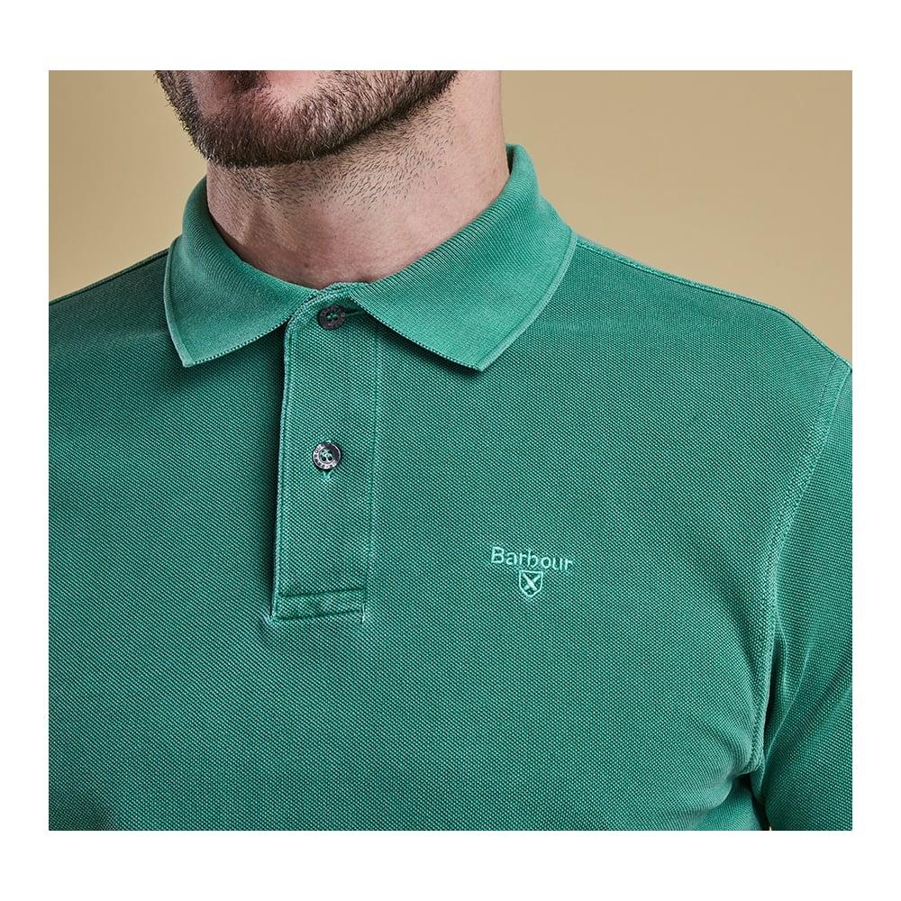 barbour washed sports polo shirt