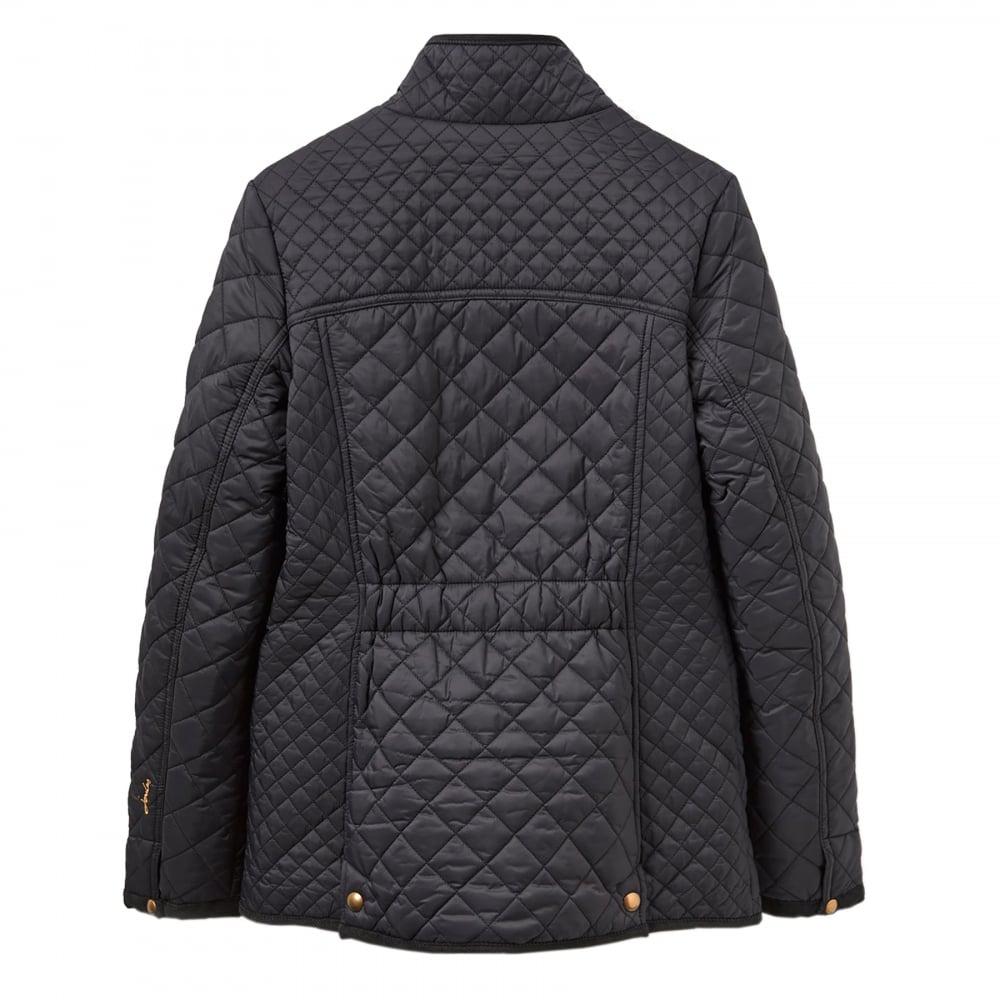 Joules Synthetic Newdale Ladies Quilted Jacket (w) in Black Lyst