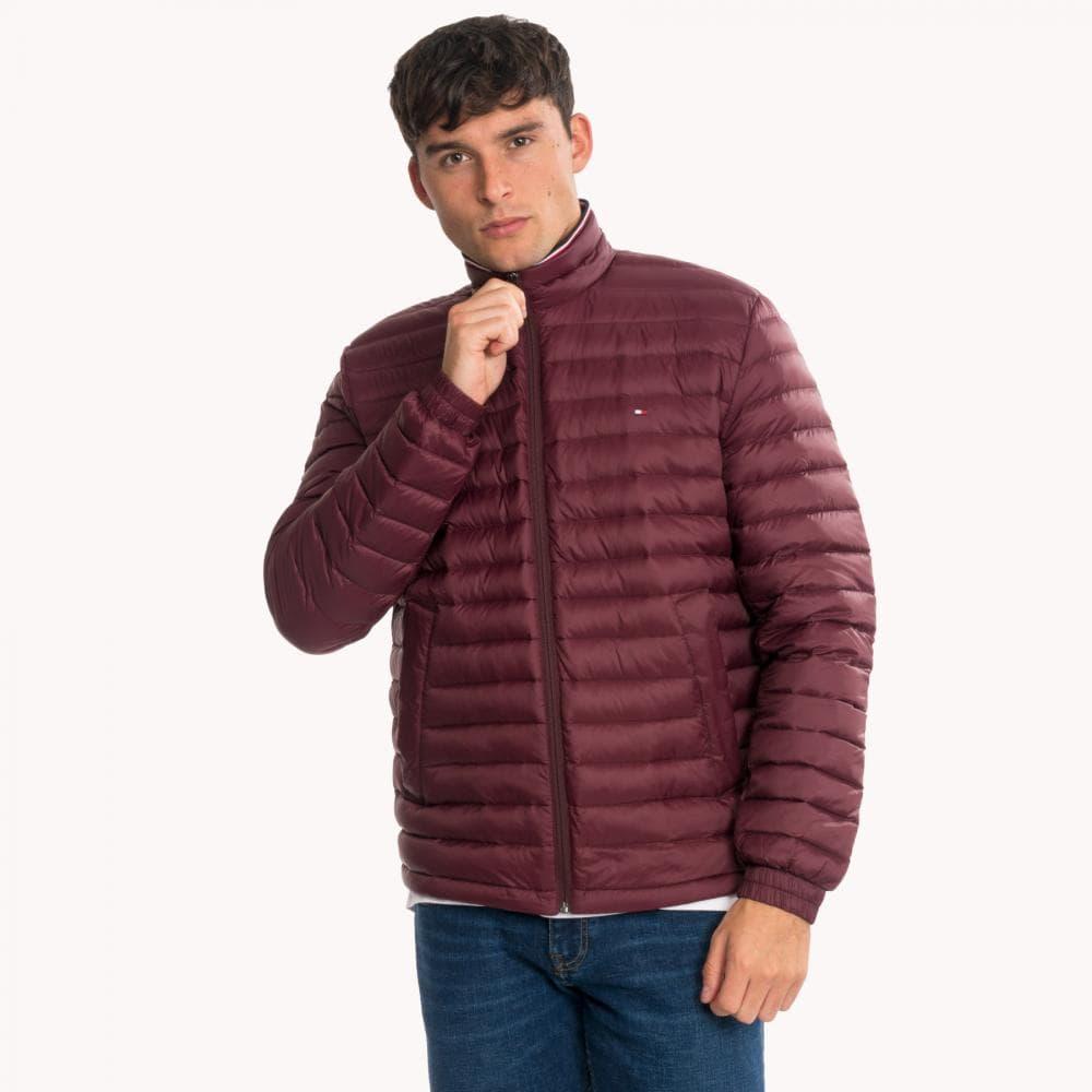 tommy hilfiger men's lightweight packable down bomber jacket