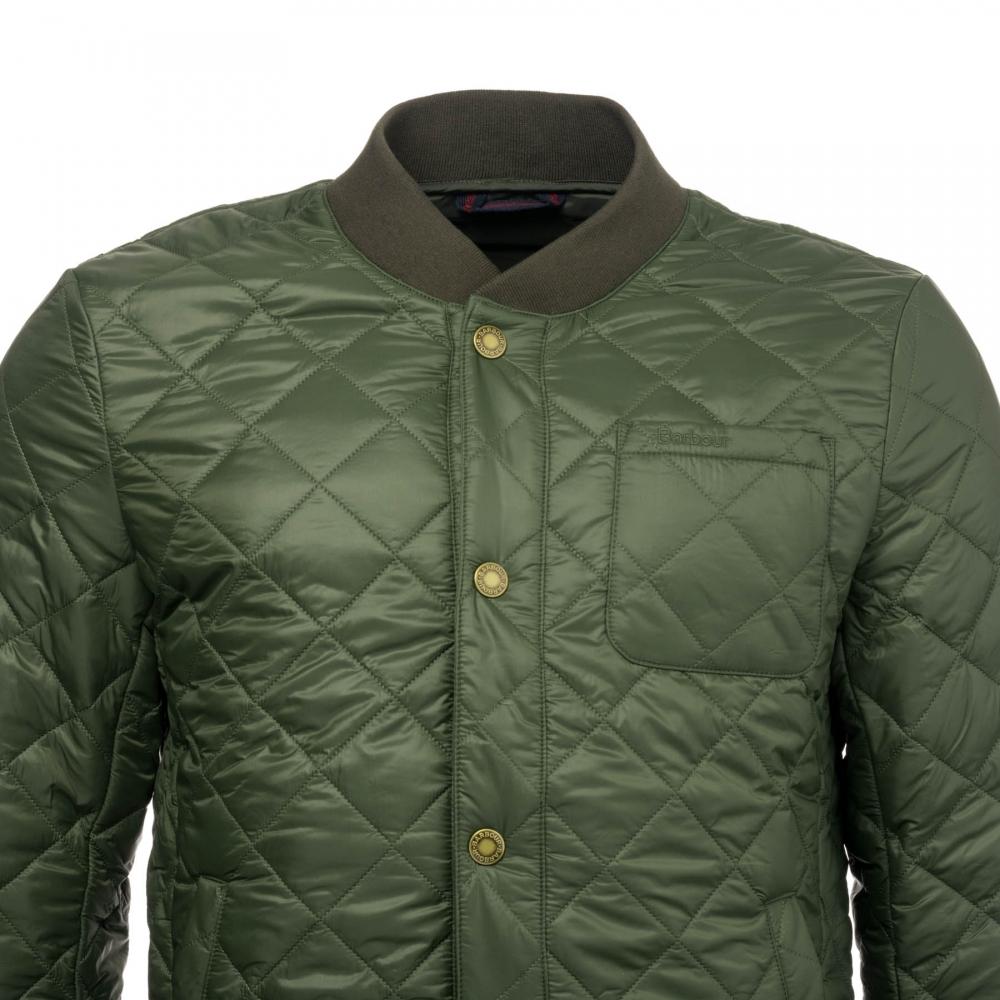 barbour levenish quilted jacket in olive