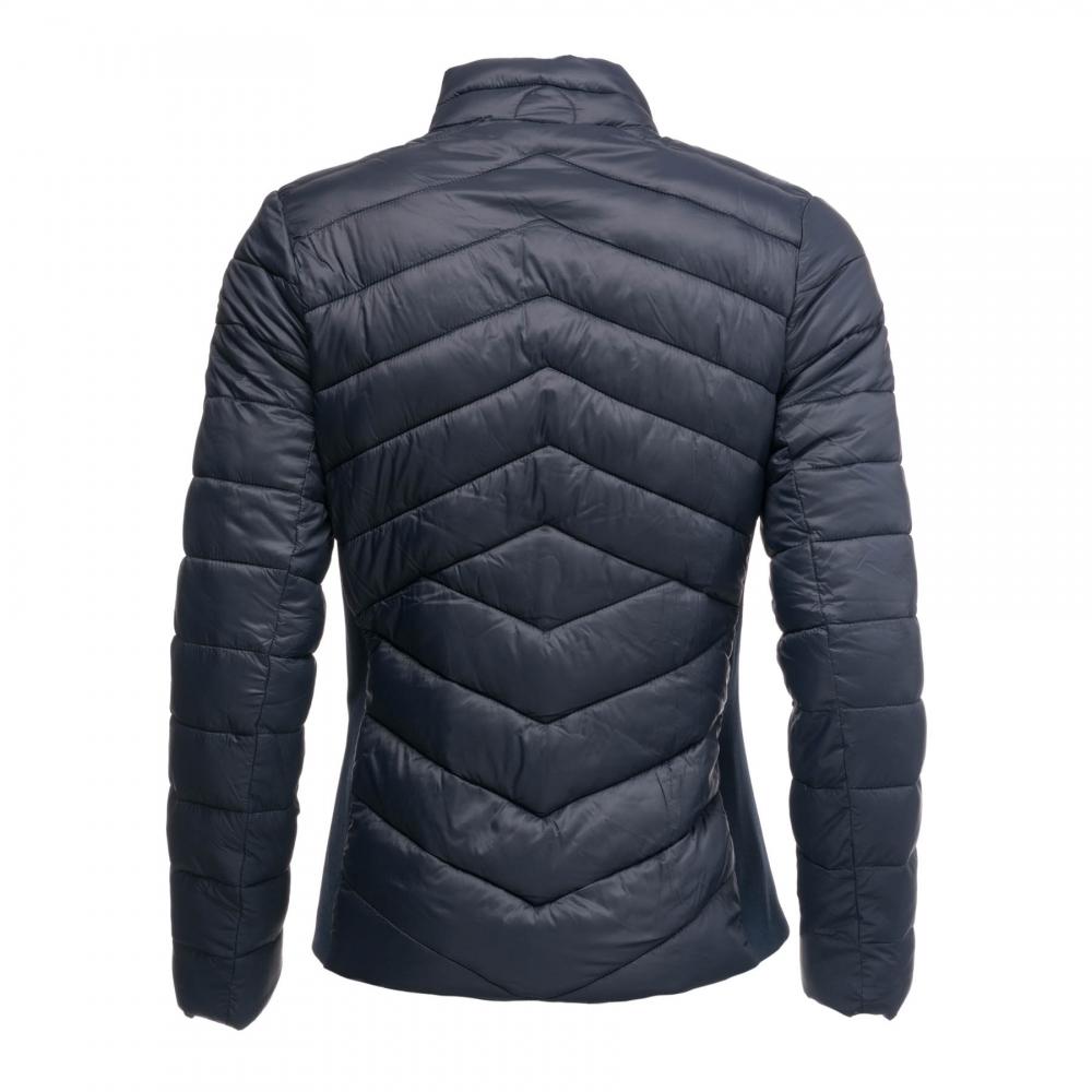 Barbour Longshore Quilted Womens Jacket in Navy / Marigold (Blue) Lyst