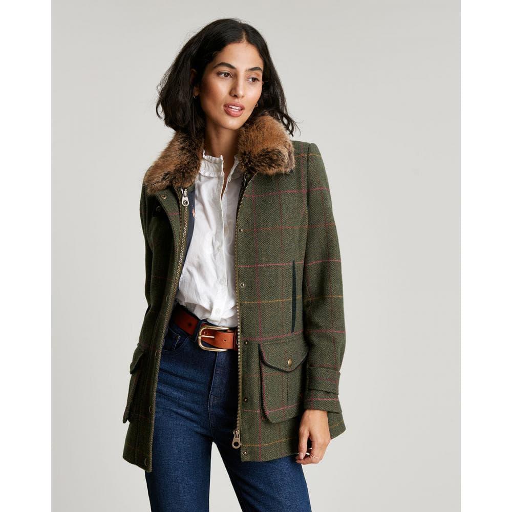 Joules Fieldcoat Luxe Tweed Jacket With Removable Gilet in Green | Lyst UK