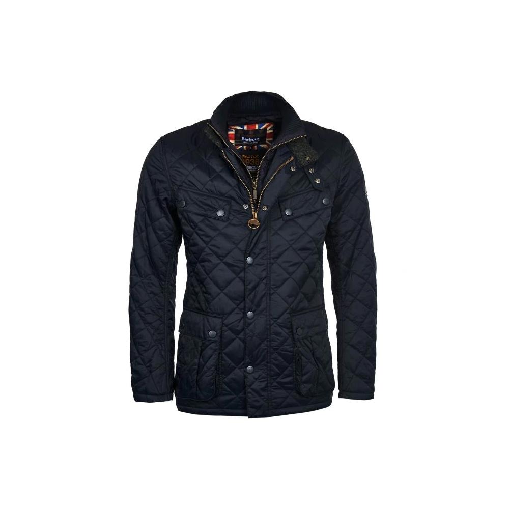 barbour windshield quilted jacket navy