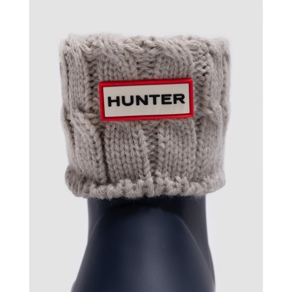 HUNTER Unisex Recycled 6 Stitch Cable Short Boot Sock in Gray Lyst