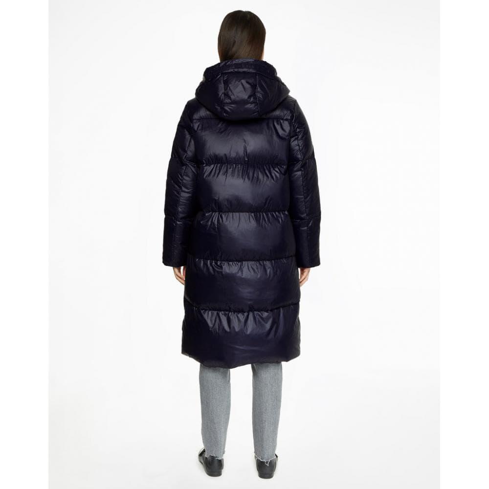 Tommy Hilfiger Sorona Padded Logo Maxi Long Jacket in Blue Lyst UK