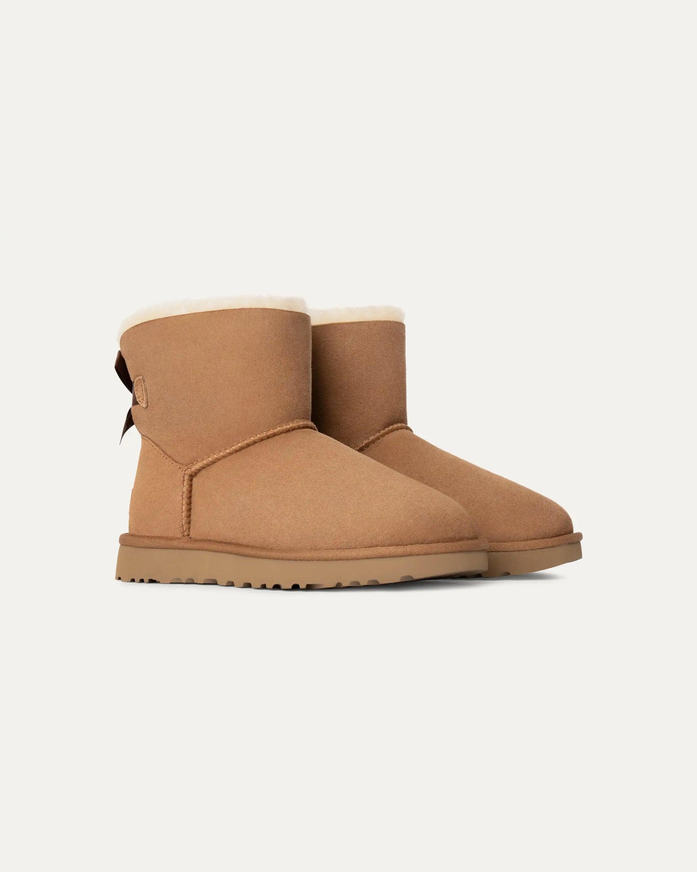 Brown Customizable Bailey Bow Mini Boot UGG Mini Bailey Bow Ii