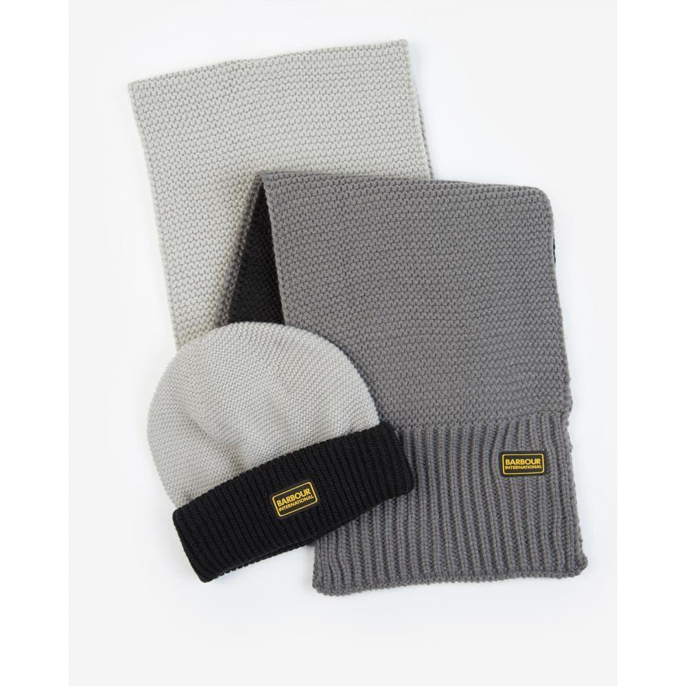 Barbour Slipstream Knit Beanie And Scarf Gift Set in Gray for Men Lyst