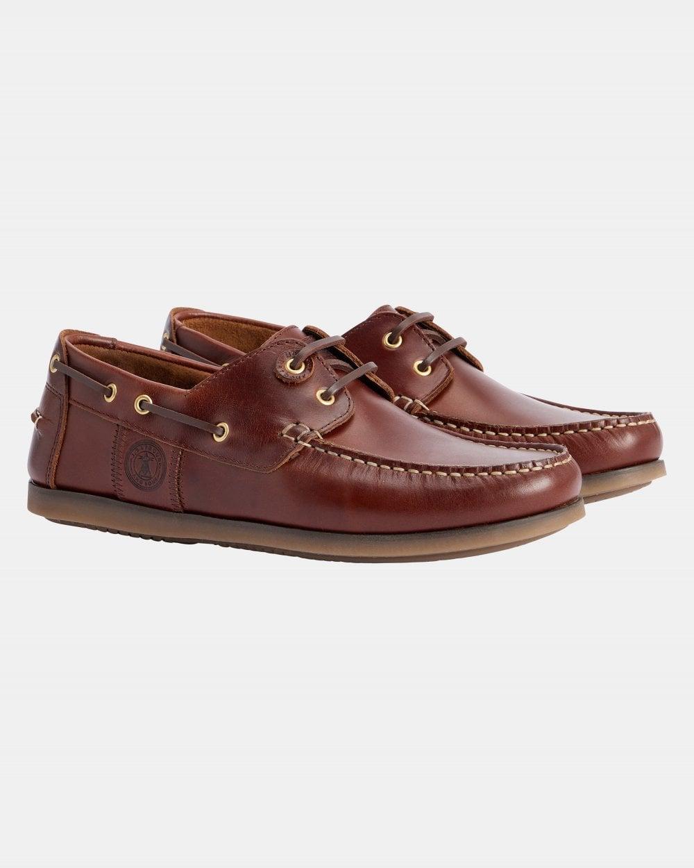 Barbour Wake Boat Shoes in Brown for Men Lyst UK