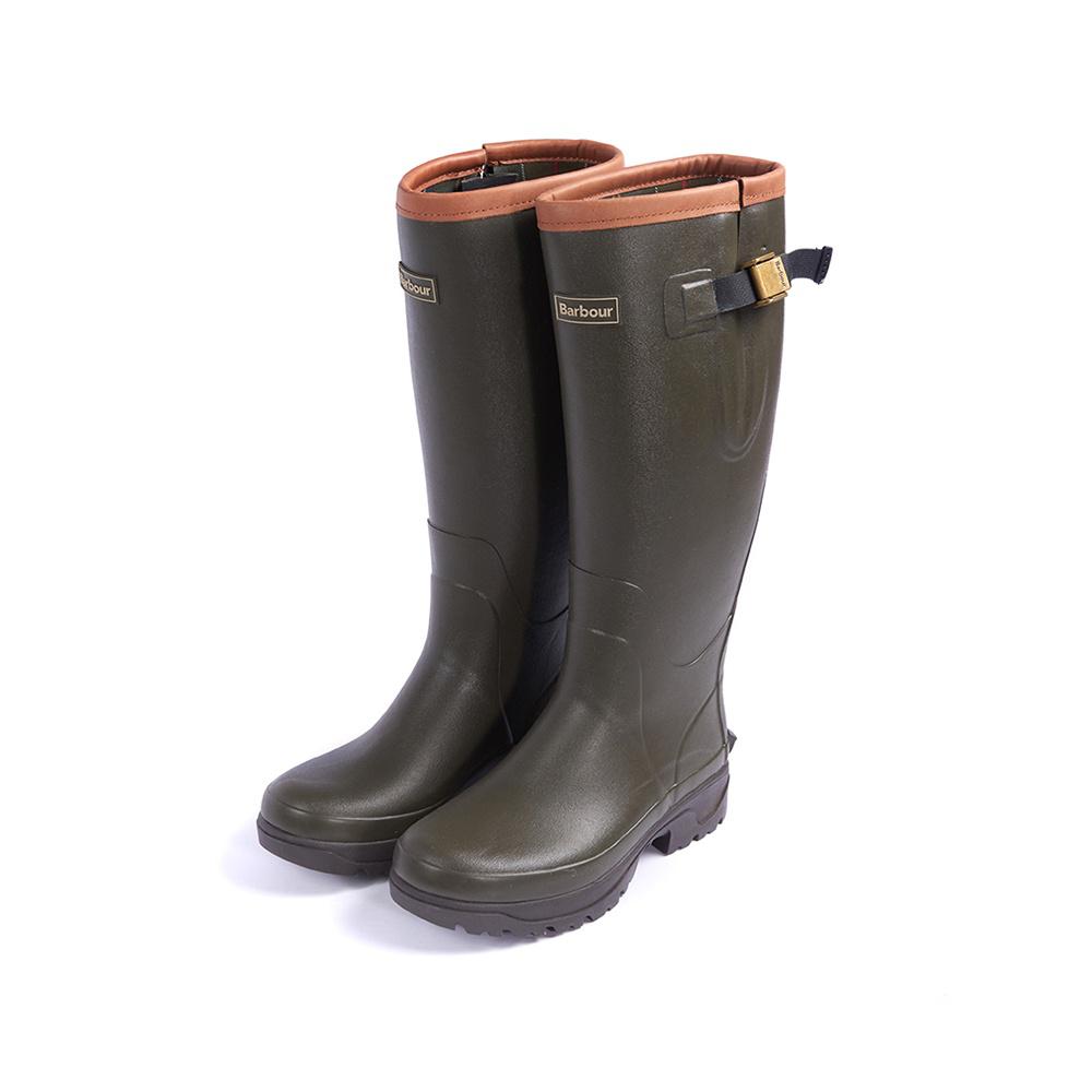 Barbour Neoprene Tempest Mens Wellington Boots in Olive (Green) for Men ...