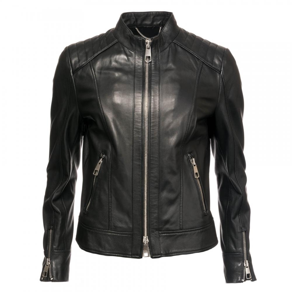 boss junique leather jacket