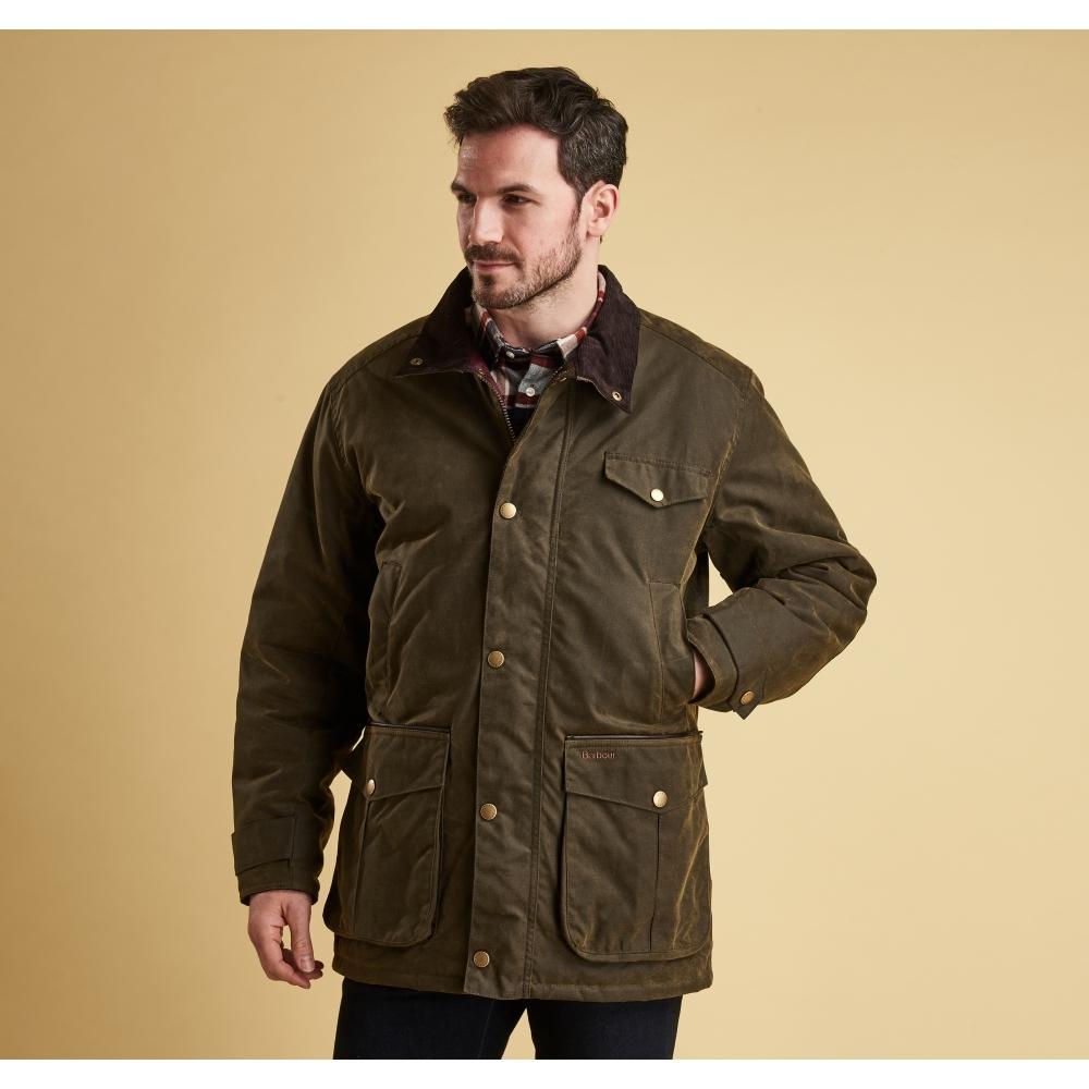 Barbour Cole Wax Mens Jacket in Olive (Green) for Men - Lyst