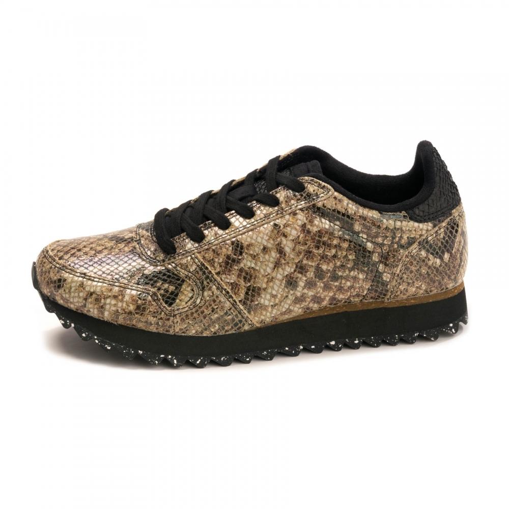 Woden Ydun Snake Sneakers in Brown Snake (Brown) -