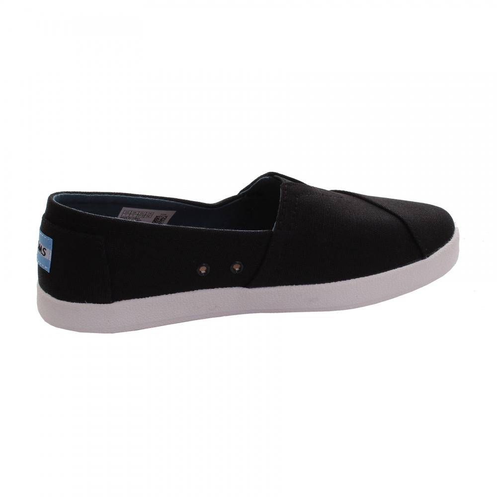 toms avalon black coated canvas