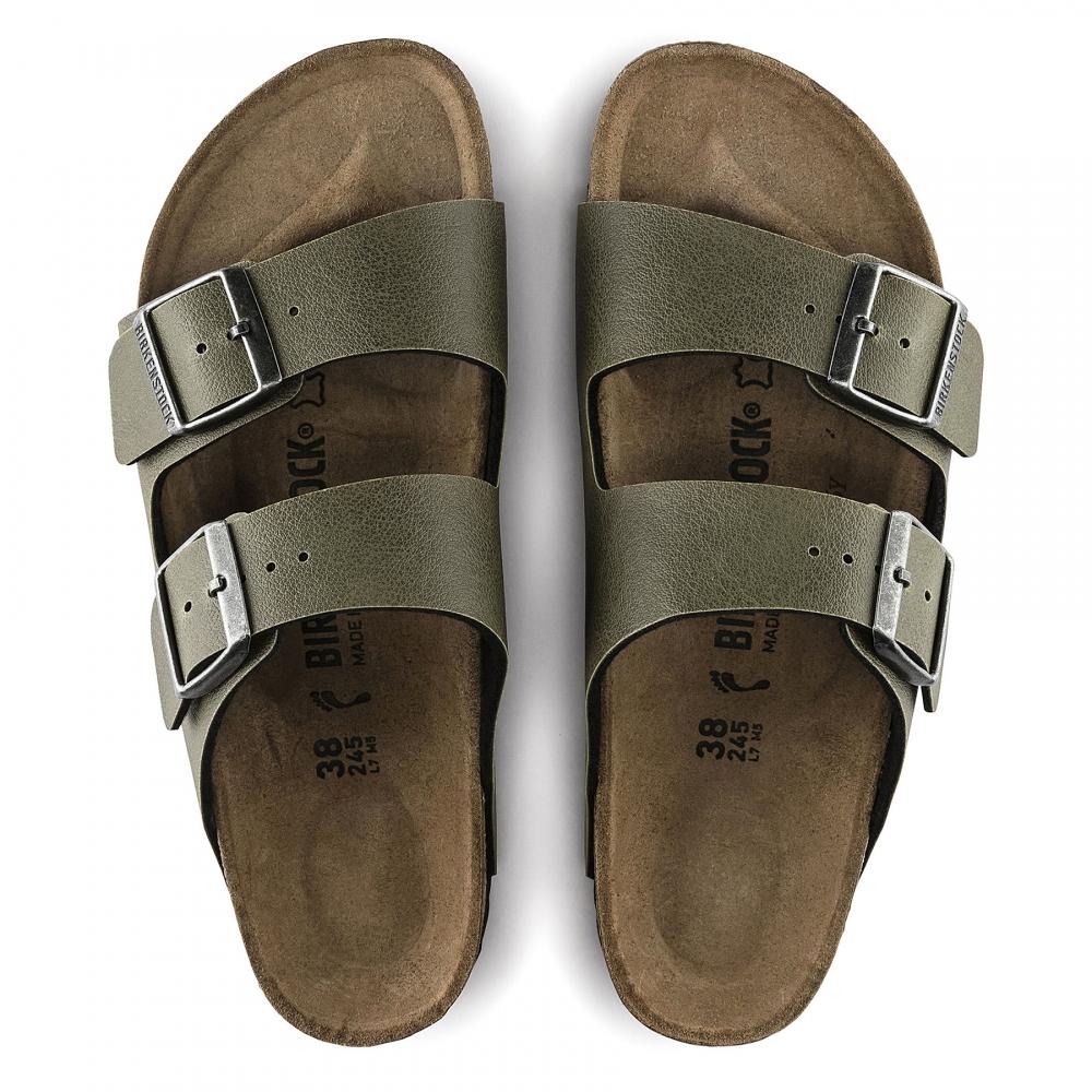 Birkenstock Suede Arizona Birko-florÂ® Ladies Sandal in Olive (Green) - Lyst