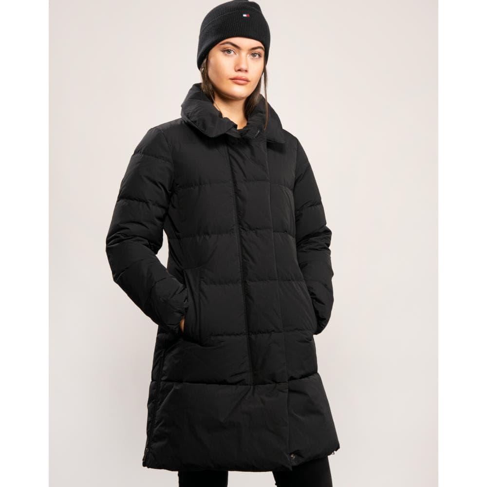 Woolrich Quilted Vail Coat in Black - Lyst