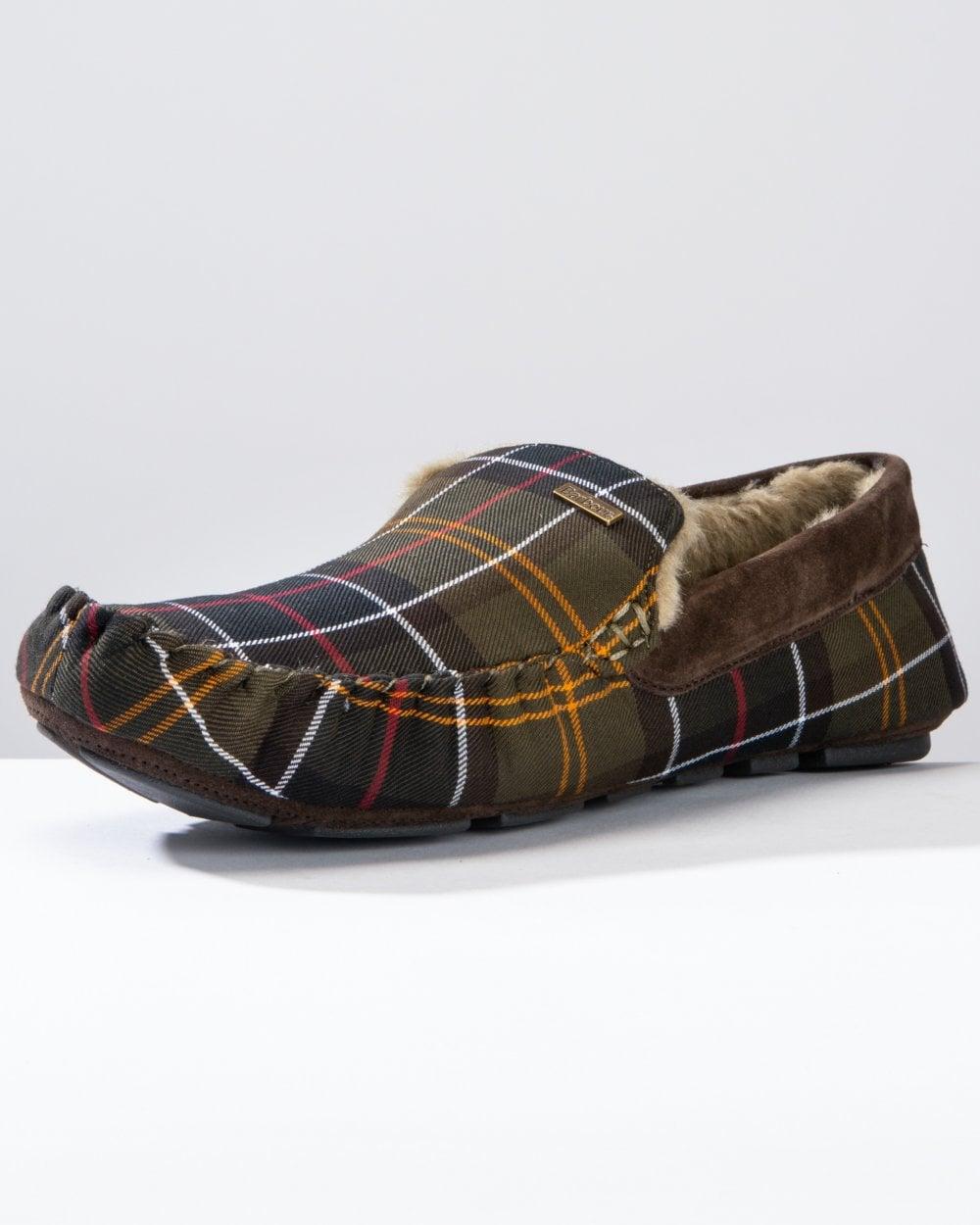 Barbour Monty Moccasin Slippers in Brown for Men Lyst Australia