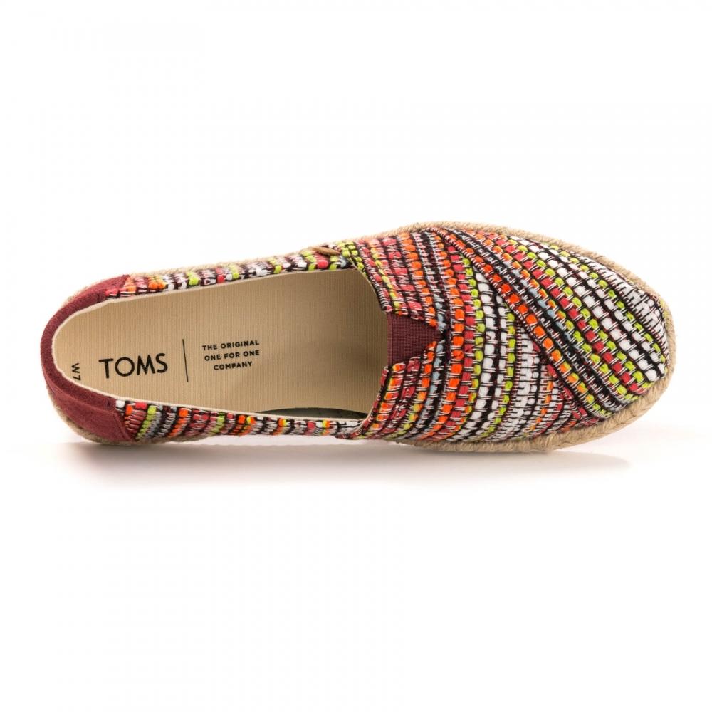 cherry tomato woven women's espadrilles