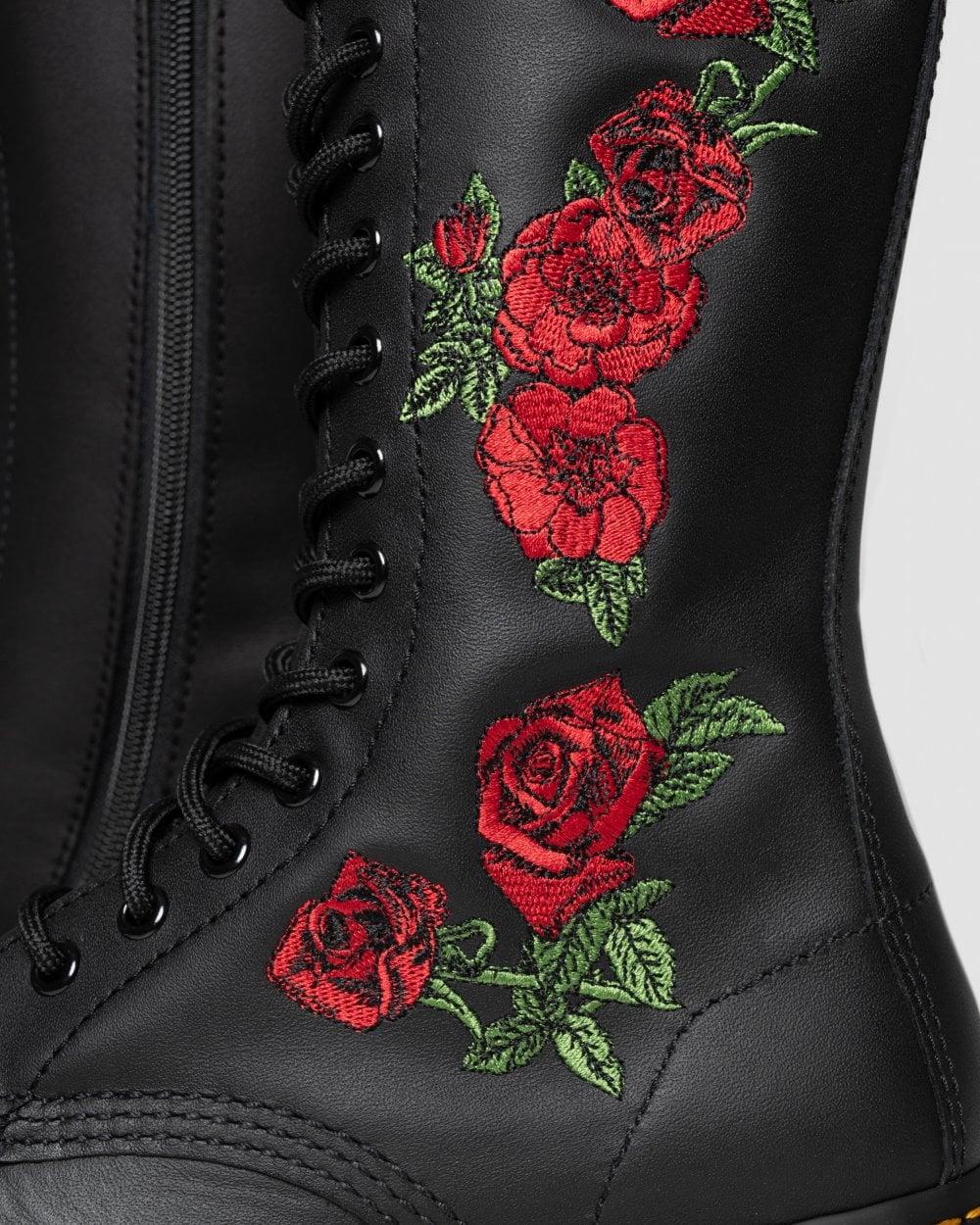 Dr. Martens 1914 Vonda Softy T High Leather Boot in Black Lyst