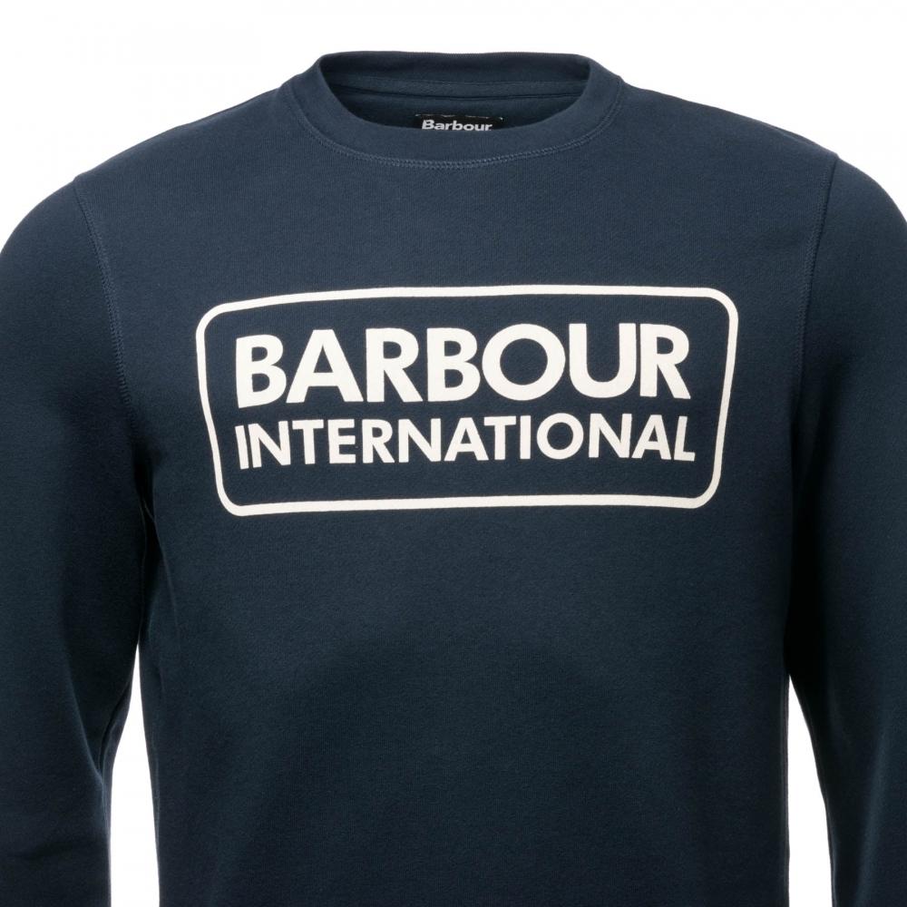 Barbour Large Logo Sweatshirt in Navy (Blue) for Men - Lyst