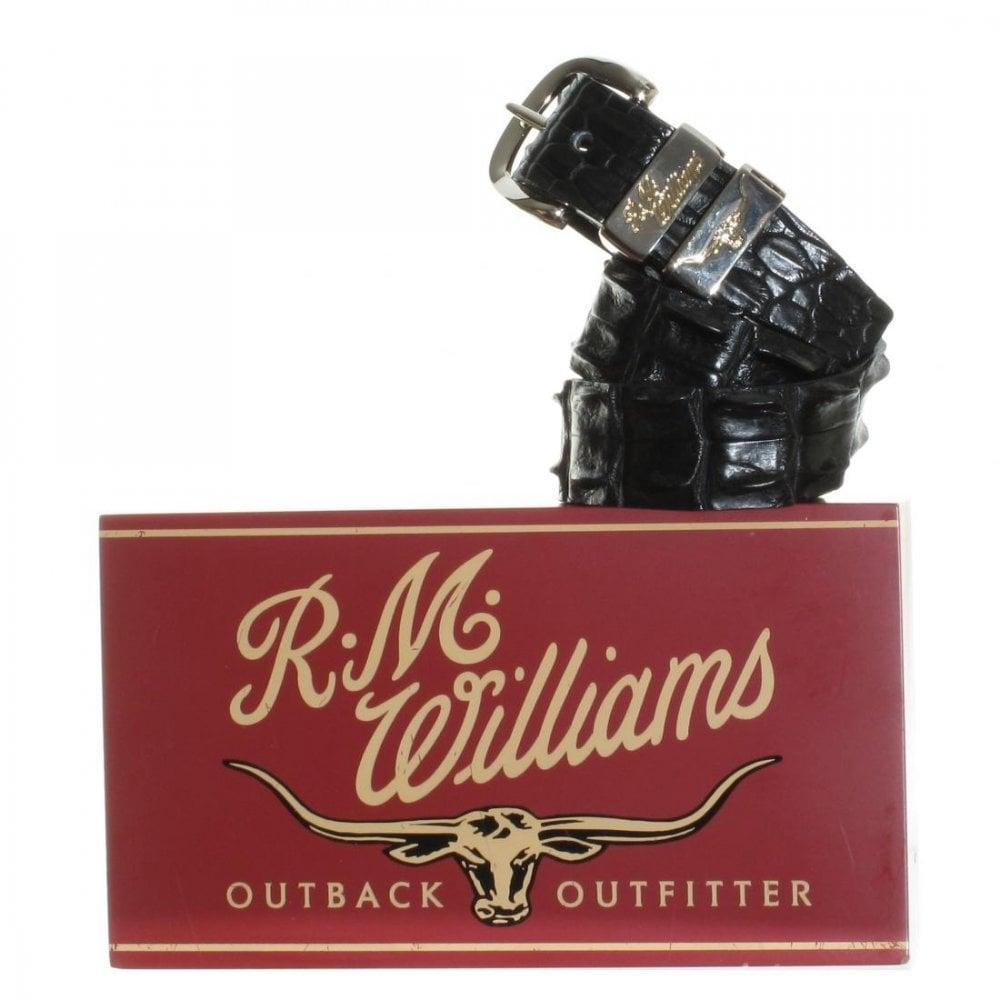 RM Williams Saltwater Crocodile 1.5 Belt - Mens from Humes Outfitters