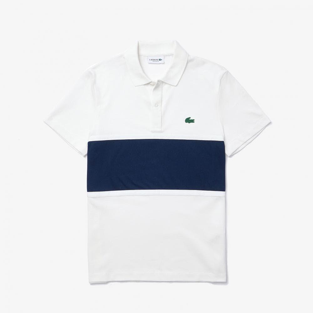 lacoste block polo