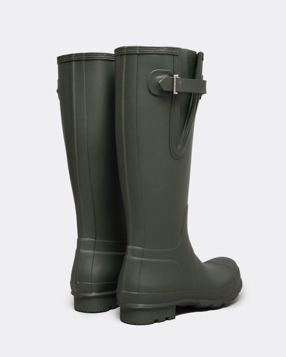 HUNTER Original Tall Side Adjustable Wellies in Green for Men | Lyst