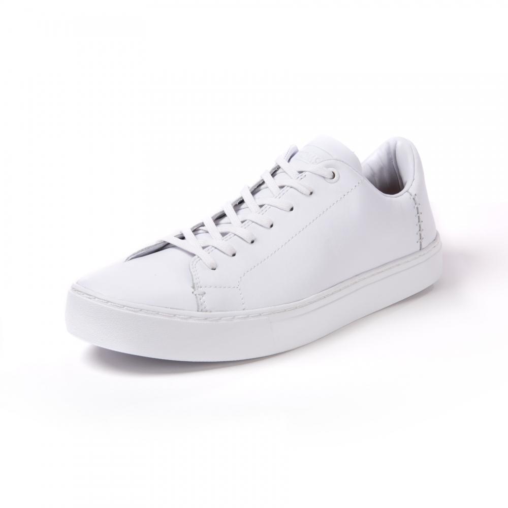 toms white leather sneakers