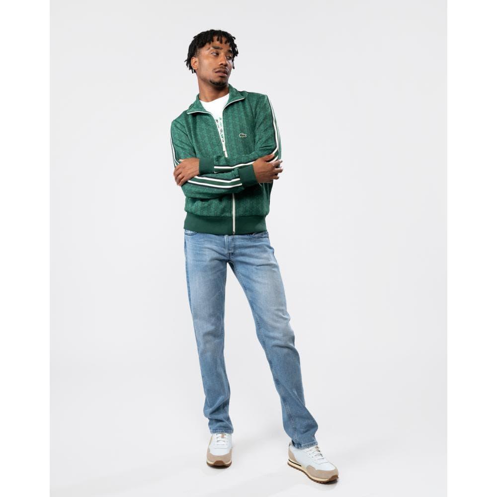Lacoste Paris Monogram Tracksuit Jacket in Green for Men | Lyst