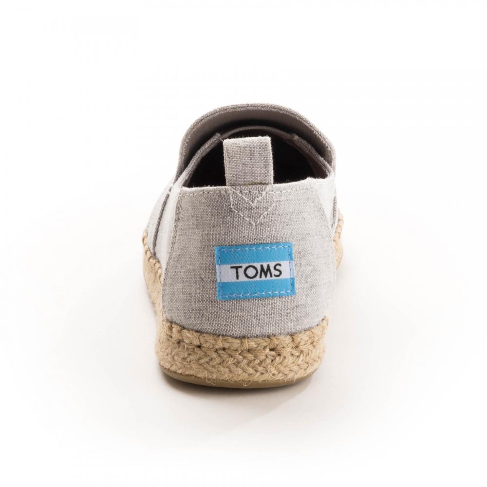 drizzle grey slub chambray women's espadrilles